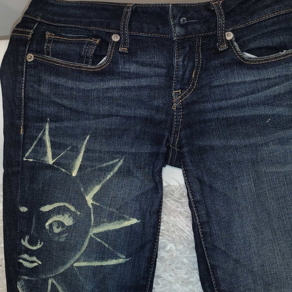 Sunshine jeans American Eagle 0 skinny - Picture 2 of 5